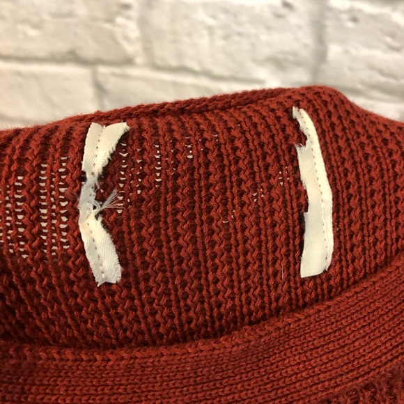 NWOT UNIF x UO Waffle Knit Red Side ZIP Tunic Top - Picture 4 of 8